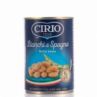 Đậu Bơ( Đậu Trắng) Butter Beans Đóng Hộp Hiệu Cirio 400g