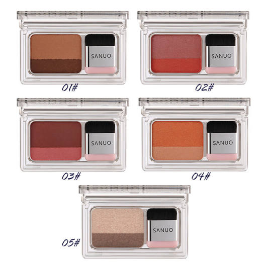 Phấn Mắt Lười 2 Màu VOPRO, Phấn Cầu Vồng Làm Đẹp Lung Linh