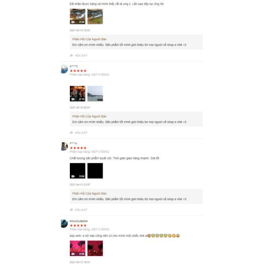 Kẹp tóc nữ Hàn Quôc cute càng cua 5 răng, 3 răng SOGA KCC.0001