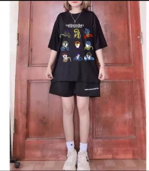 Set Cộc Đùi Nữ SABBOI- Bộ Đồ Quần Short Áo Thun Tay Lỡ Form Rộng Ulzzang Hot- Bộ Đùi Thể Thao tp49