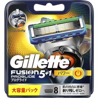 Vỉ 8 Lưỡi Dao Cạo Râu Chạy Pin Gillette Fusion Proglide Power 5+1