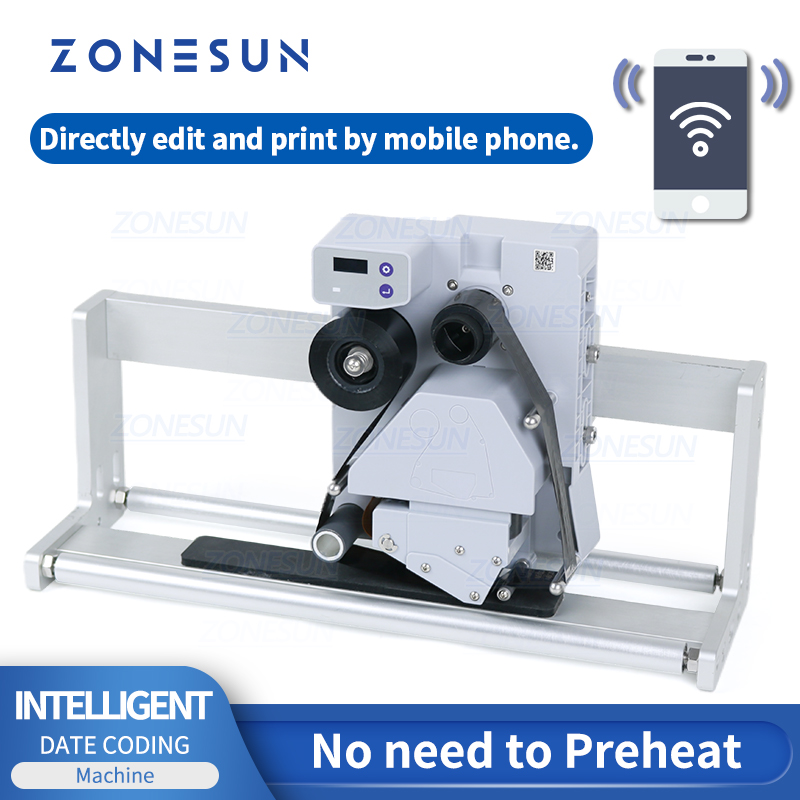 ZONESUN Automatic Intelligent Date Coder Batch Production Date Printing Machine For Automatic Labeling Machine ราคา 18,247 บาท*ส่งฟรี
