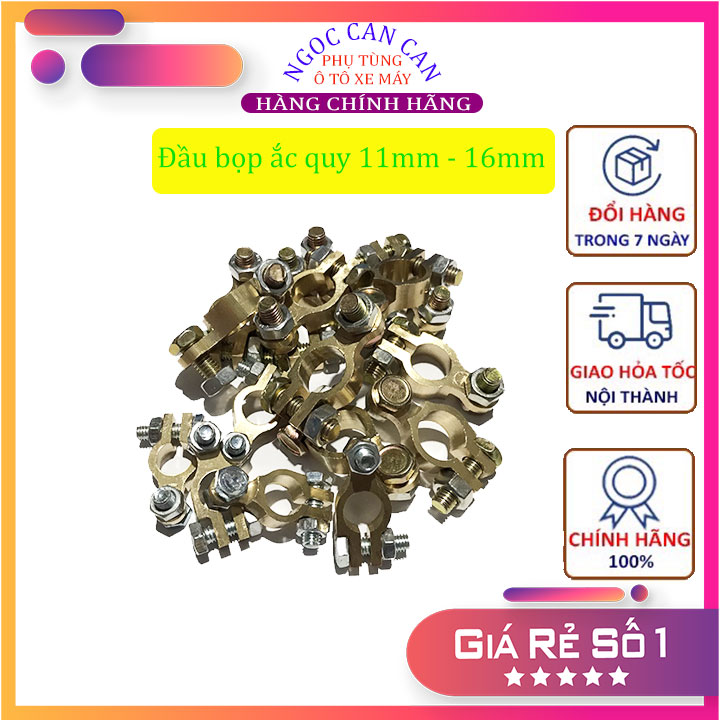 Đầu bọp, đầu bọc cọc bình ắc quy đường kính 11mm và 16mm