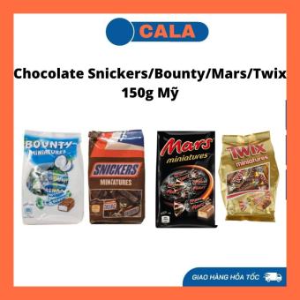 Socola Snickers/ Bounty/ Twix/ Mars Gói 150gr