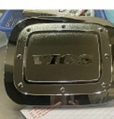 Ốp nắp bình xăng xe toyota vios 2008 2009 2010 2011 2012 2013 mạ crom cao cấp