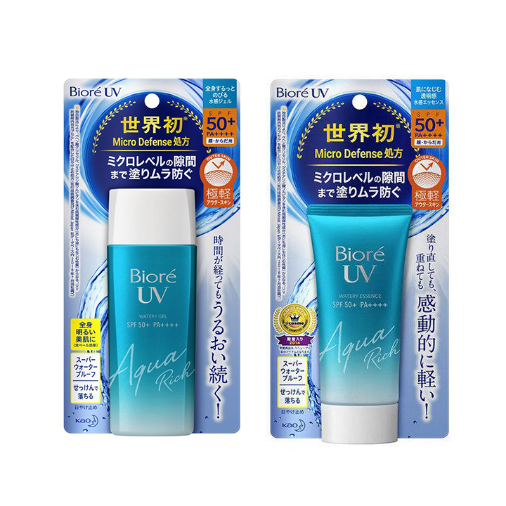 [CHÍNH HÃNG] Kem chống nắng Nhật Bản tinh chất chống nắng màng nước dưỡng ẩm biore uv aqua rich