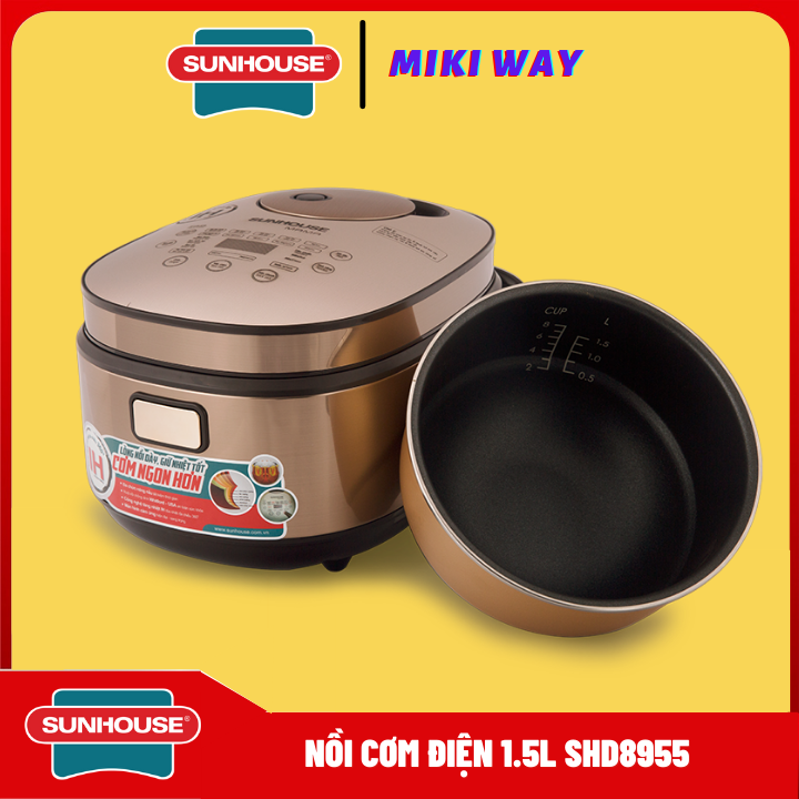 Nồi cơm điện cao tần sunhouse mama shd8915 1.5l - hàng mới