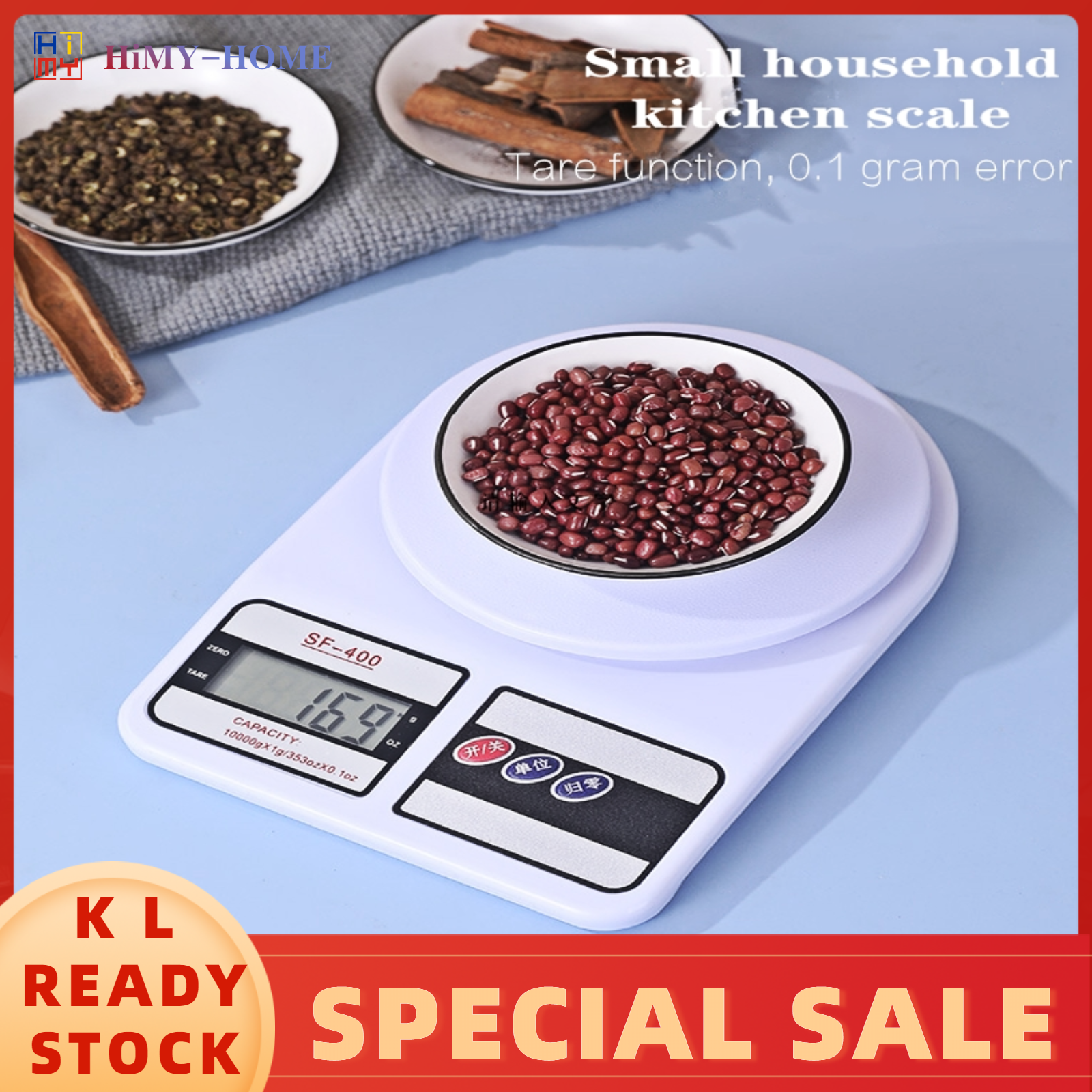 Gambar ??????? Electronic Digital Bakery Digital Scale High Precision Electronic Kitchen Scale Food 10kg Weight Scale Penimbang Baking Dapur Elektronik Penimbang Kek ???????