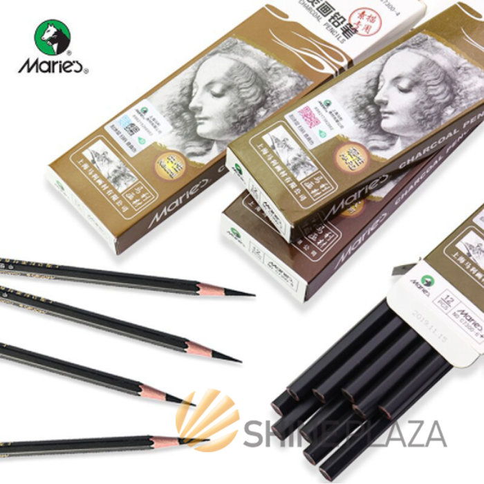 Maries Charcoal Pencil C7300 Sketch - Pensil Kayu Sketsa Maries