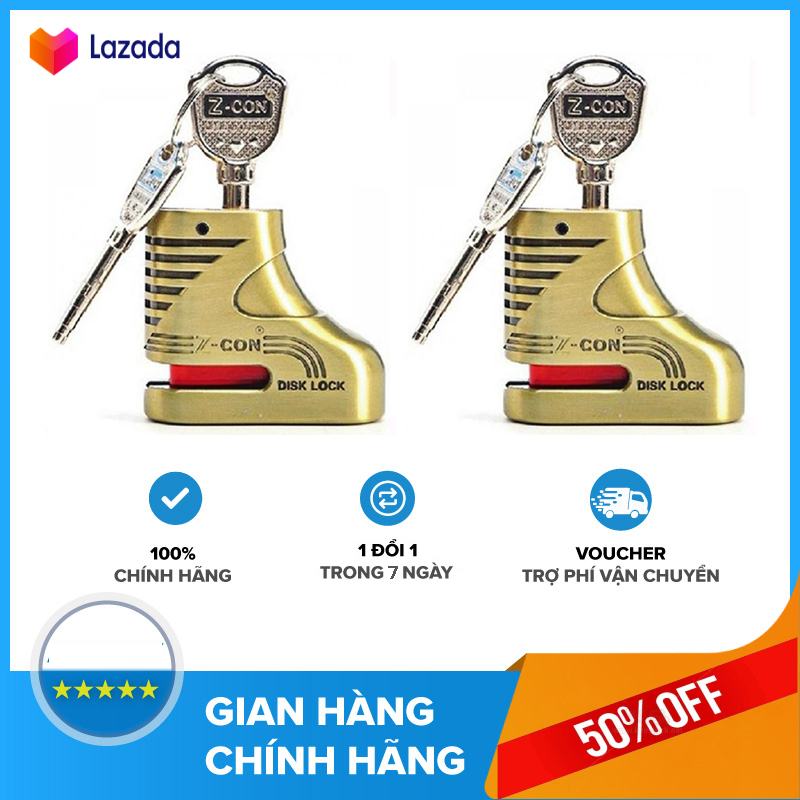 Khóa đĩa chống trộm zcon cho xe máy ổ khóa chống trộm xe máy cao cấp khóa đĩa an toàn.