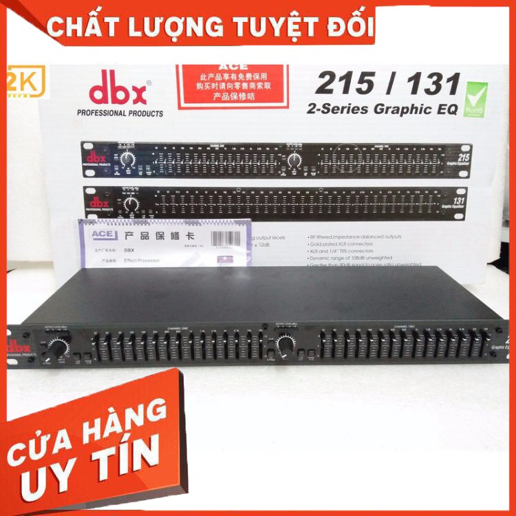 Lọc xì equalizer chuyên dụng - combo bộ lọc âm thanh equalizer dbx 215 giá rẻ, phát rất hay, loại bỏ tạp âm, trống hú rít – âm thanh chân thực sống động, phù hợp mọi thiết bị điện tử. bh 12th