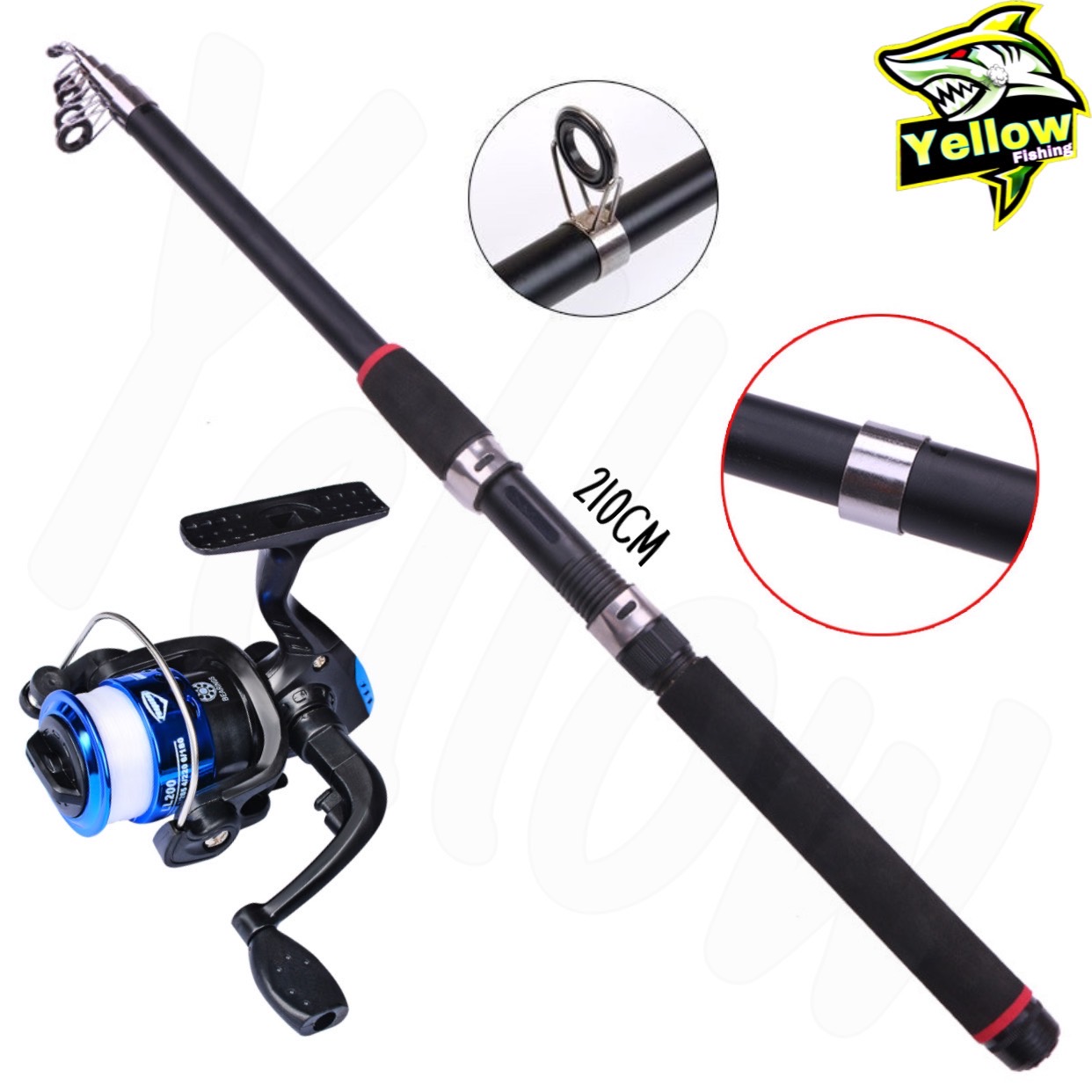 Fishing Rod Reel Combo Freshwater Saltwater Fishing Poles With