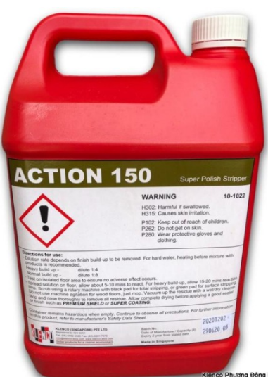 Action 150s hóa chất tẩy lớp phủ sàn cũ