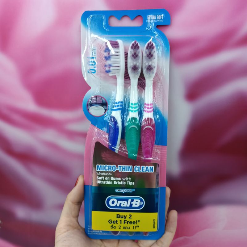 Bàn chải đánh răng oral b lông siêu mềm mại Micro-Thin Clean Extra Soft