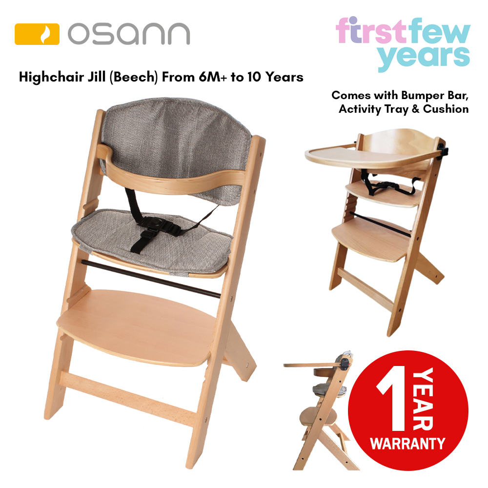 ben wooden high chair