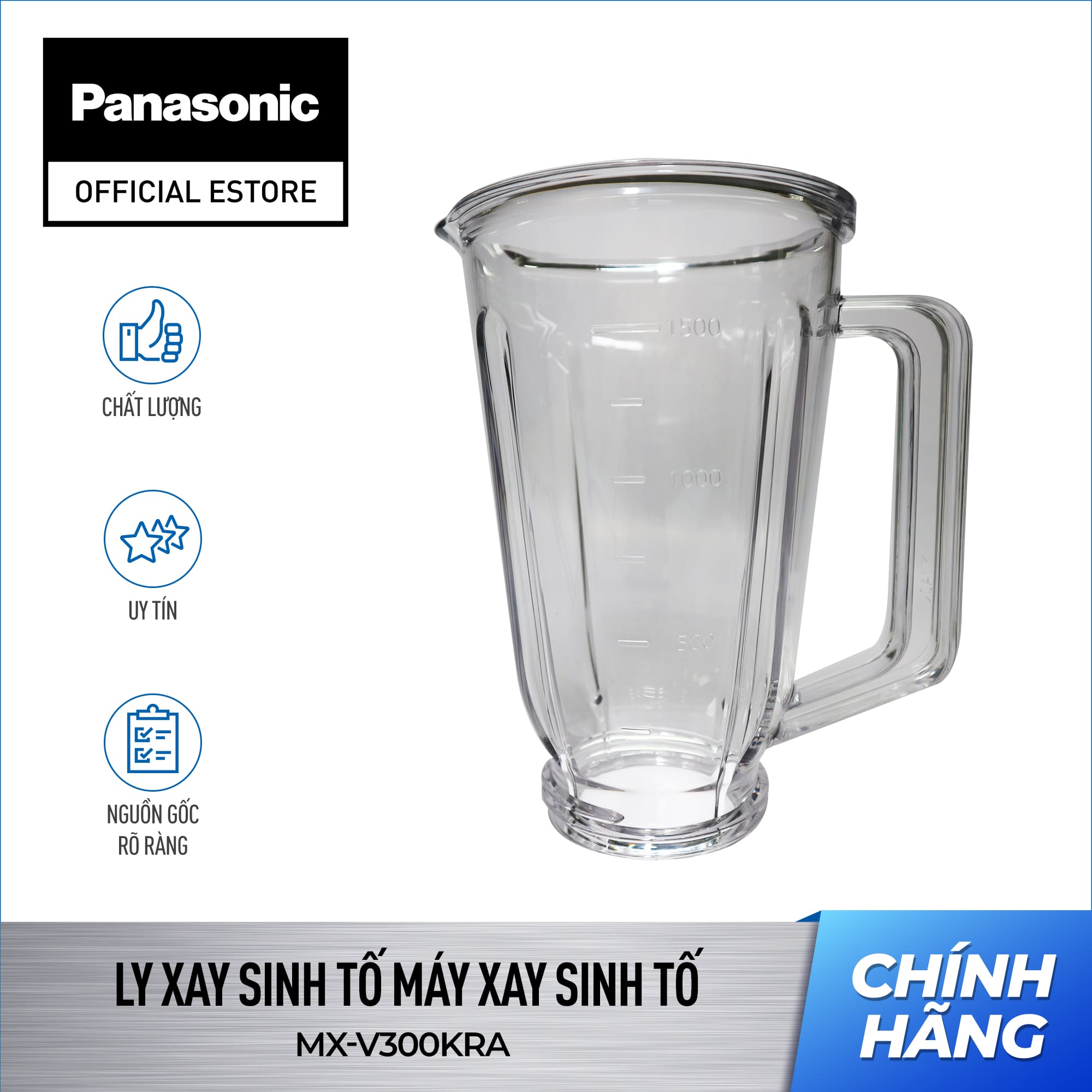 Ly xay sinh tố Máy xay Panasonic MX-V300KRA (không đế)