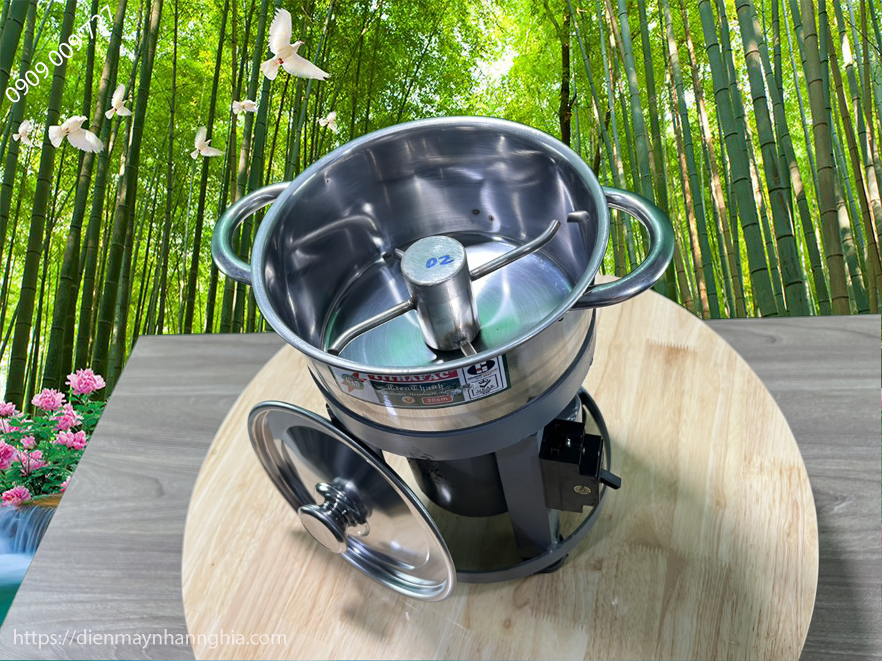 Máy đánh tơi thịt làm chà bông