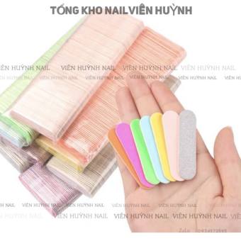 Dũa móng mini , dũa nailbox , lốc 100 cái dũa mini làm nail