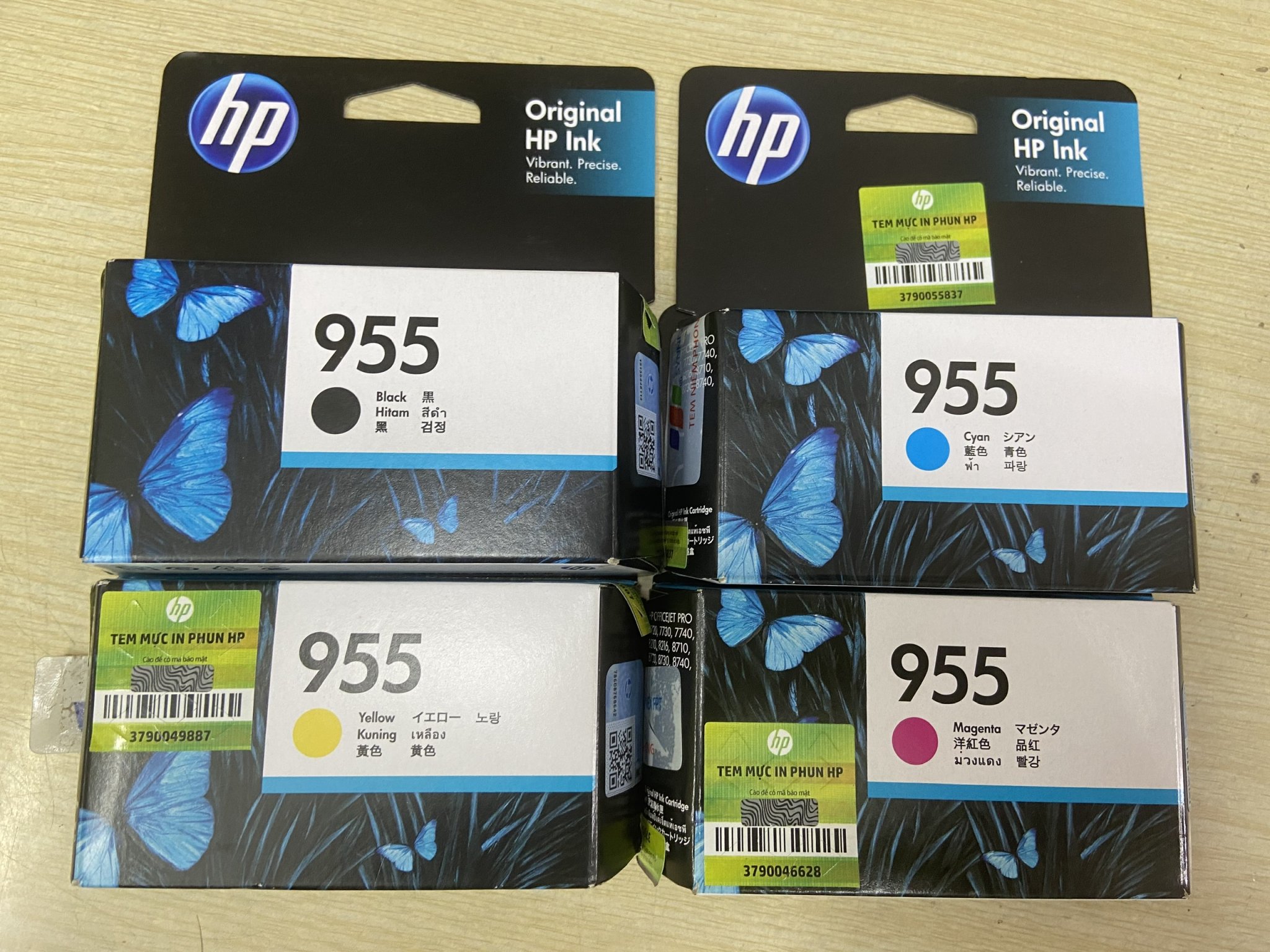 Bộ mực in phun hp 955 dùng cho máy hp 8210/ 8710/ 8720/ 8730/ 8740/ 8745 - hàng chính hãng