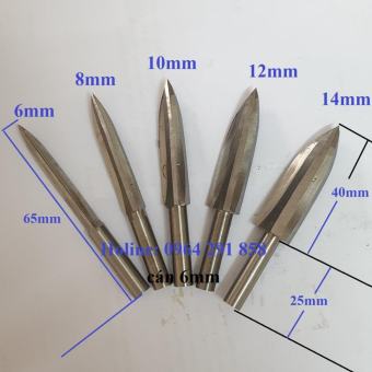 mũi trạm khắc phá gỗ làm lũa bon sai cán 6mm đầu phá tỉa siêu dài 40mm cán 25mm