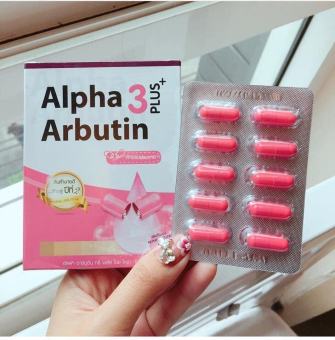Kích trắng Alpha Arbutin 3 plus UV Thái Lan vĩ 10 viên dùng trộn kem body
