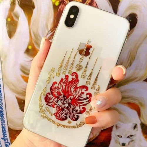 Linh phù thái lan hồ ly 9 đuôi dán màn hình điện thoại