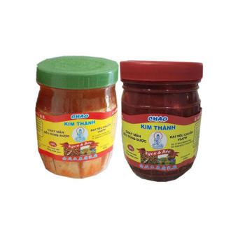 Chao đậu hũ + chao đỏ Kim Thành lốc 2 hũ (650g/hũ)