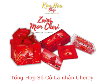 Sô-Cô-La có nhân Cherry Ferrero Mon Cheri & ZAINI Boero nhập khẩu chính ngạch từ EU - MADE IN GERMANY