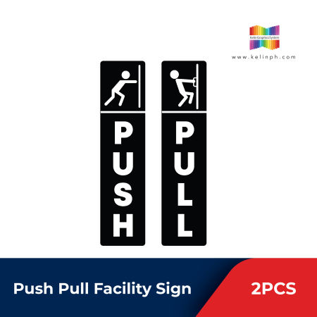 Kgs Vinyl-Laminated Push and Pull Facility and Guide Sign