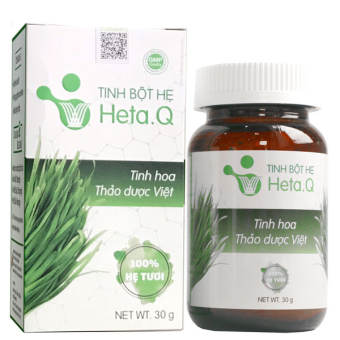 Tinh bột Hẹ Heta.Q - Hỗ trợ giúp giảm ho do viêm nhiễm đường hô hấp (30G)