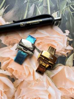 Khoá Khóa Bướm Bảo Vệ Dây Da Cho Đồng Hồ Logo OMEGA Đủ Size Nam Nữ - Phukiendongho_247