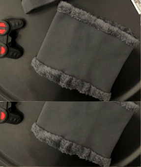 Khăn ống len lót lông quàng cổ giữ ấm chống gió tiện dụng dành cho cả nam và nữ