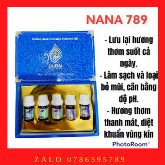 Set 5 nước hoa Dubai Vùng kín (che tên sản phẩm)