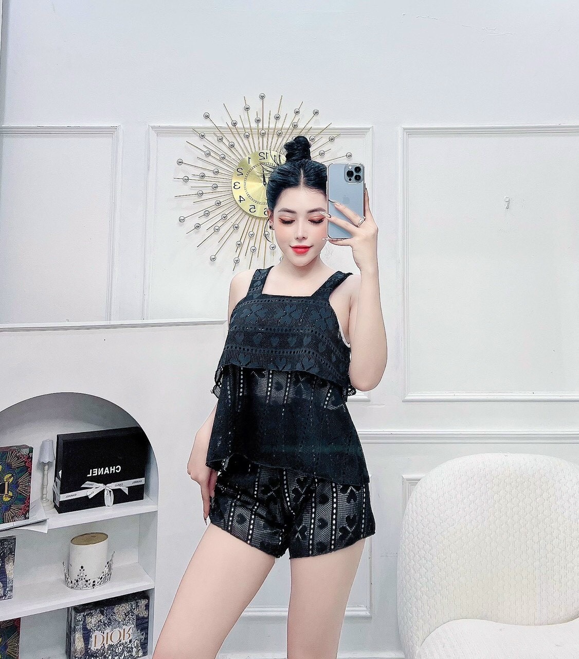 SÉT ĐỒ BỘ NỮ THIẾT KẾ TINH TẾ SIÊU GỢI CẢM PHONG CÁCH DUYÊN DÁNG QUYẾN RŨ CỦA KMG SHOP HÀNG MỚI