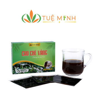 Cao chè vằng Tuệ Minh - Lá chè vằng nguyên chất 100%, giữ nguyên chất hương vị tự nhiên của chè, lợi sữa, lấy lại vóc dáng cho mẹ sau sinh - Hộp 1kg 40 miếng