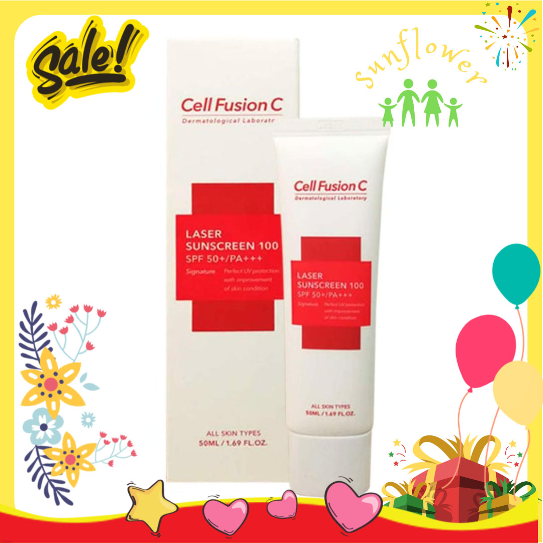 Kem chống nắng Cell Fusion C Toning Sunscreen 50ml nâng tông da màu hồng của Hàn Quốc