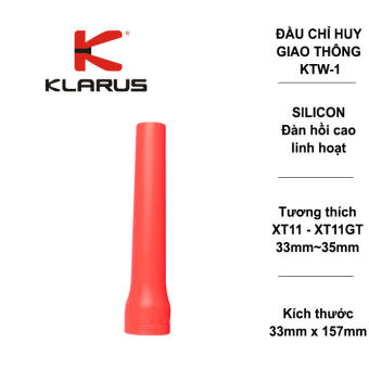 Đầu đèn chỉ huy giao thông KLARUS KTW-1 (silicon) tương thích với XT2CR PRO, XT11GT PRO V2, XT21C, XT11R