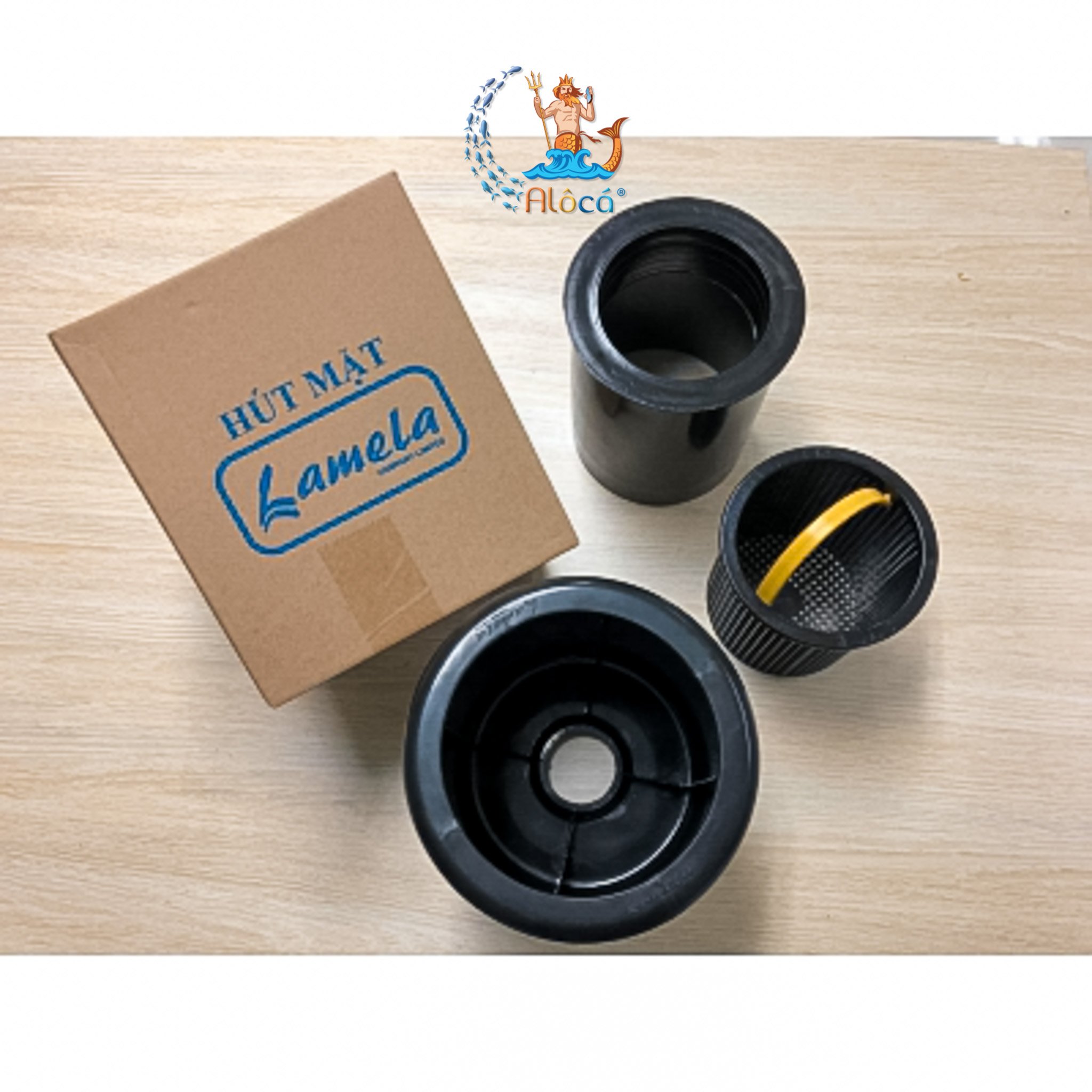 Hút mặt cao cấp Lamela cho hồ Koi tự nổi trên mặt nước 110mm.