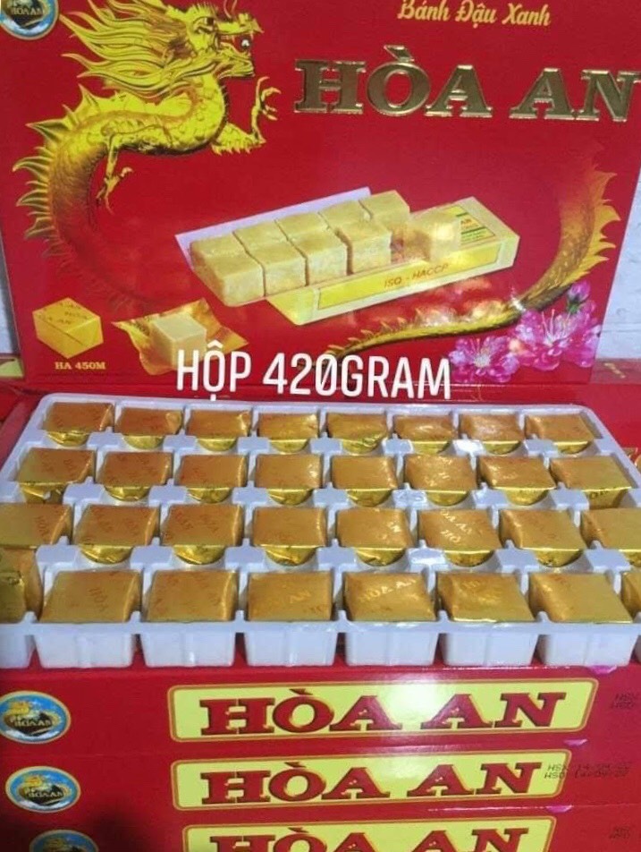 Combo 3 hộp bánh đậu xanh Hòa An