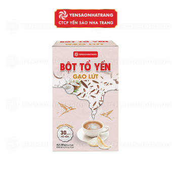 Bột Tổ Yến Gạo Lứt Yến Sào Nha Trang 200g (10 gói) (Chính Hãng)
