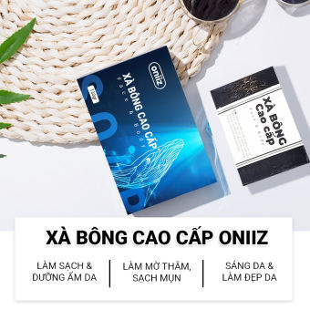 Xà phòng thảo dược Oniiz 130gr - Xà bông xơ mướp hỗ trợ chăm sóc da, mờ thâm, sạch mụn, sáng da, làm đẹp da