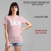 Baju Kaos Wanita Murah GAP 241 Classic Tee 8 Warna Antique/Army/Bluebird/Grey/Lightcamo/Navy/White/Clear Yellow