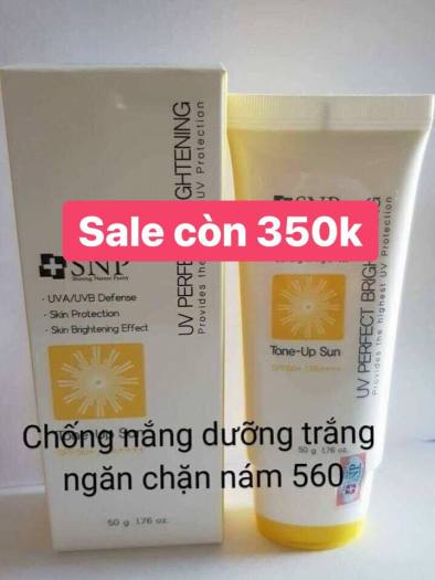 Kem chống nắng có màu SNP UV Perfecting Brightening Tone Up Sun
