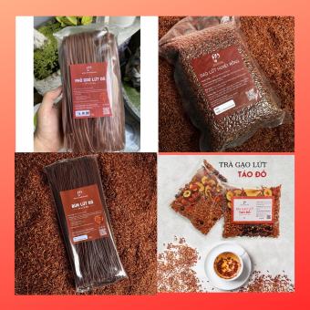 Combo Lứt Đỏ Huyết Rồng Thực Dưỡng Giảm Cân 3 Món Gạo - Bún - Phở (Tặng Trà Gạo Lứt Táo Đỏ)