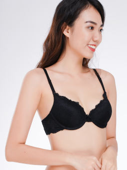 Áo ngực Misaki mút dày cúp ren phối dây lưng ren - 8310