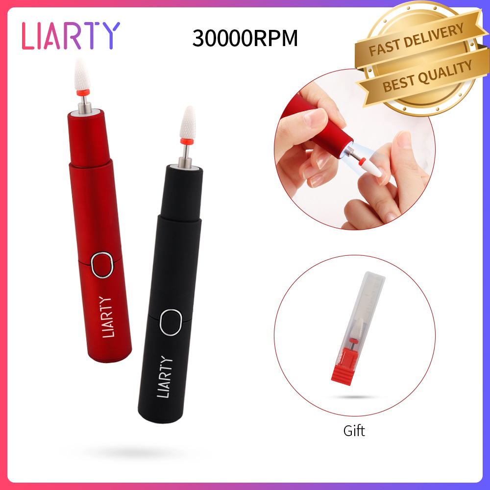 Gambar LIARTY 30000RPM Electric Nail Drill Manicure Machine Milling Cutter Pedicure Nail Polishing Callus Remove Device