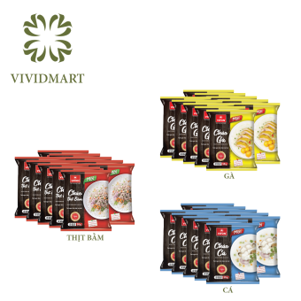 [Combo 10 gói] CHÁO ĂN LIỀN GÓI NHỎ VIFON 3 VỊ: THỊT BẰM, THỊT GÀ, CHÁO CÁ - 50G/GÓI – VIFON