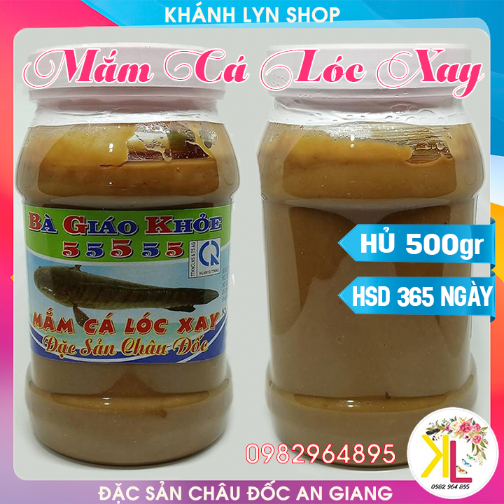 Mắm cá lóc xay bà giáo khỏe 55555 châu đốc an giang - hủ 500gr