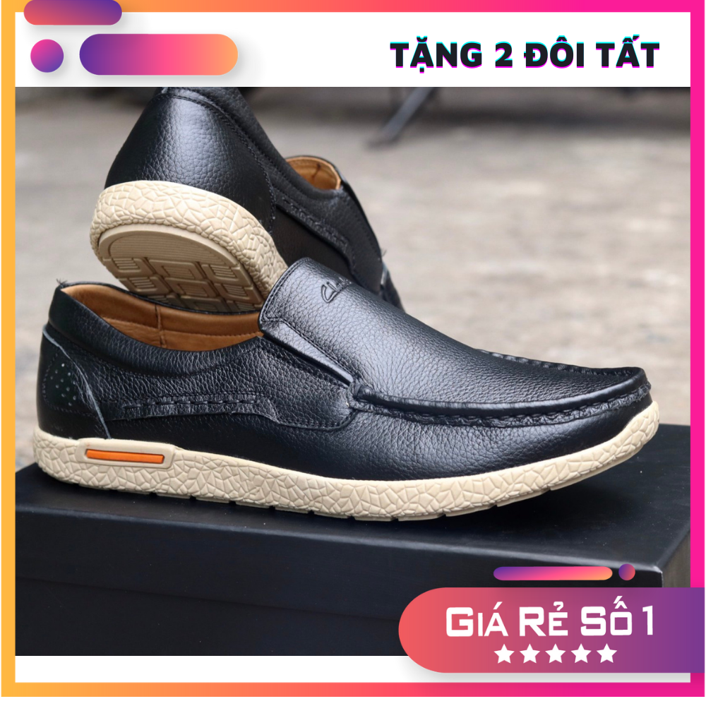 Giày lười nam da bò cao cấp, nhập Thái Lan Full hộp, bảo hành 2 Năm, mã SP CL06D
