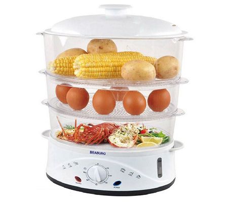 Nồi hấp điện đa năng 3 tầng braburg